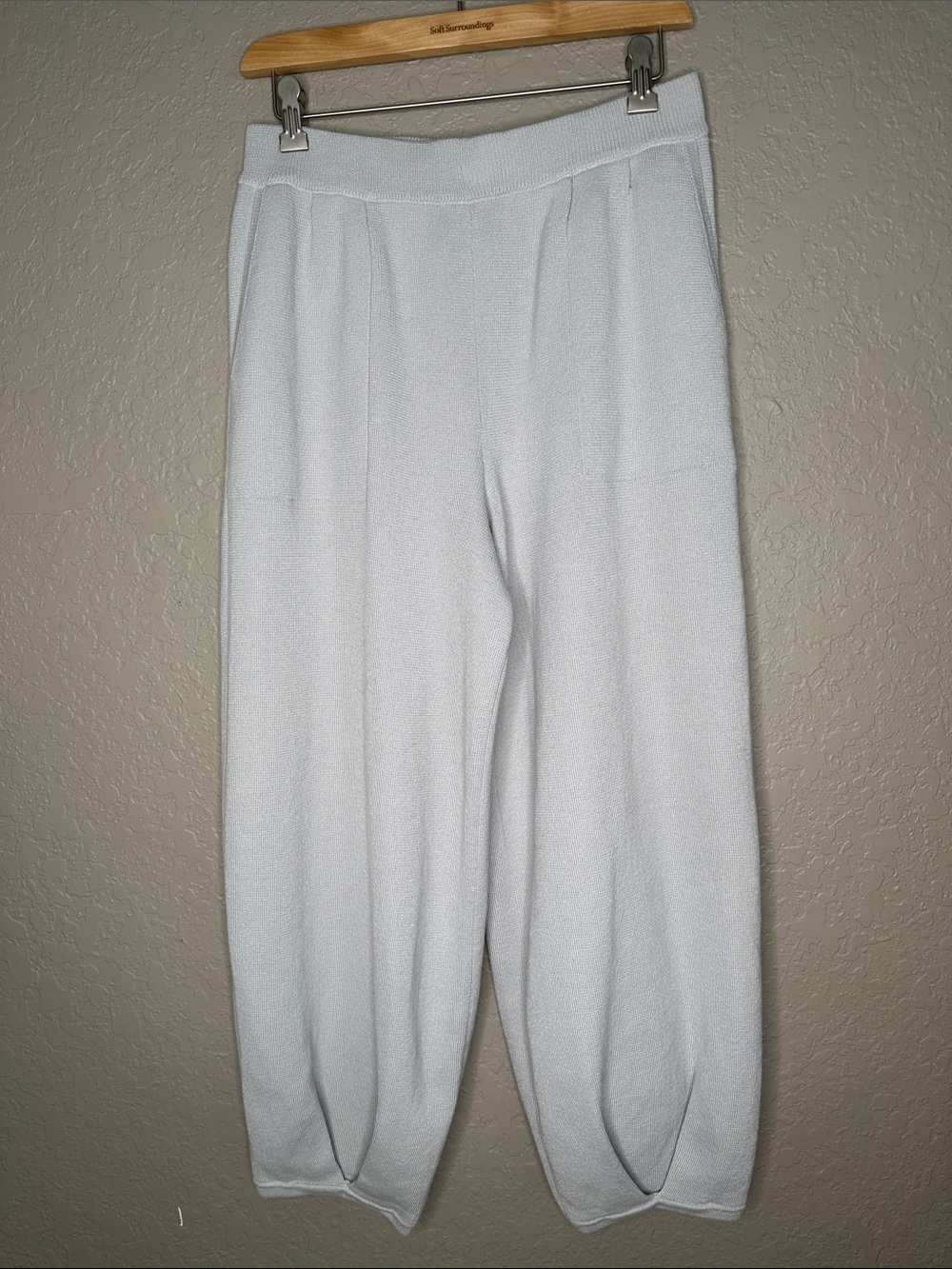 Free People Beach Freya knit pants light gray